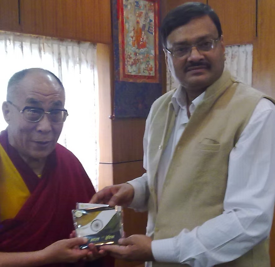 With Dalai Lama, 2010