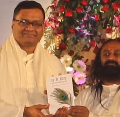 With Sri Sri Ravi Shankar, spiritual leader