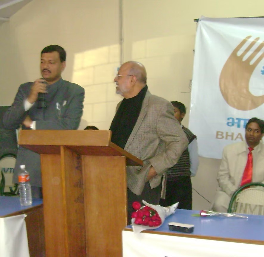 With Shyam Benegal, film director