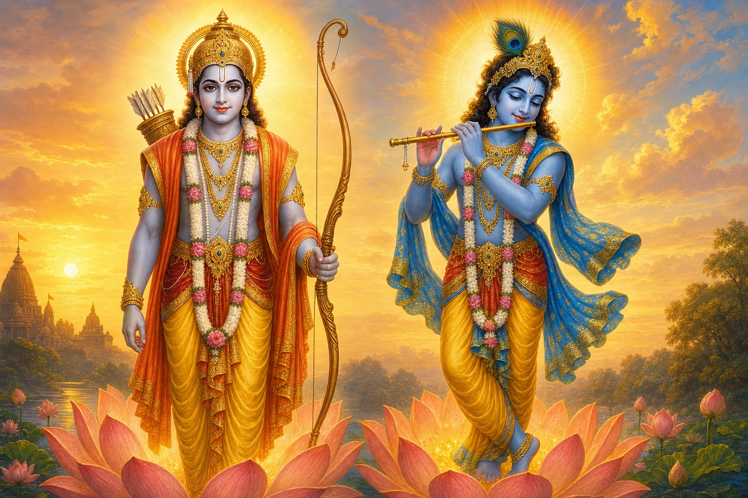 Name the two greatest figures of Hindu Dharma.