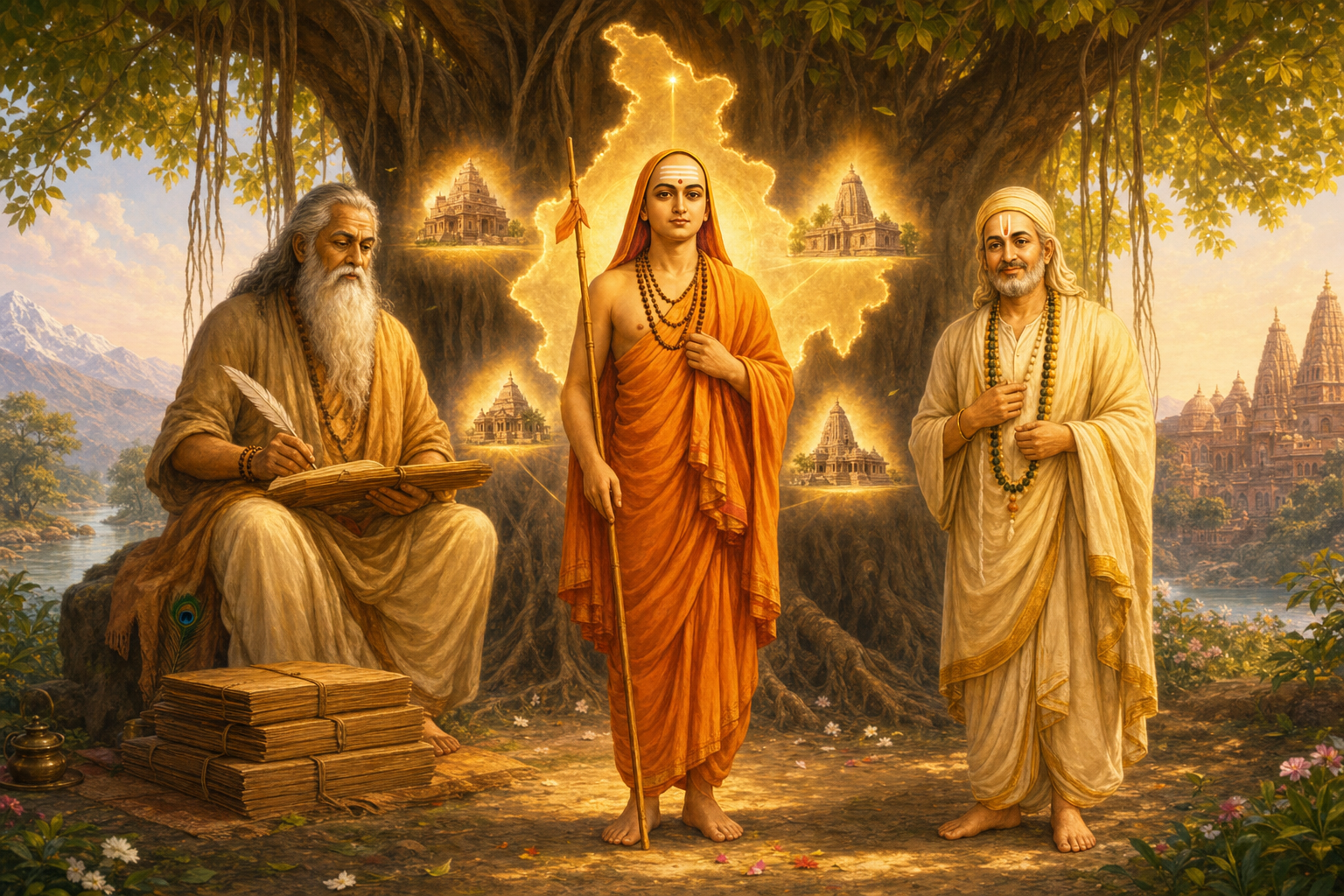 Who are some of the great builders of Hindu Dharma?