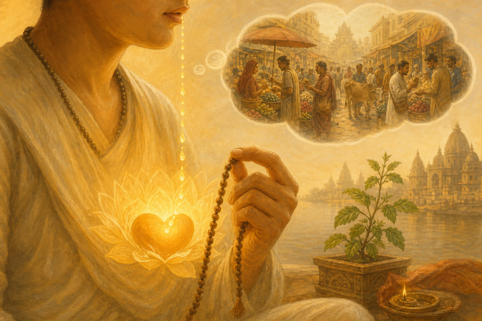 I chant but my mind wanders elsewhere — is such chanting effective?
