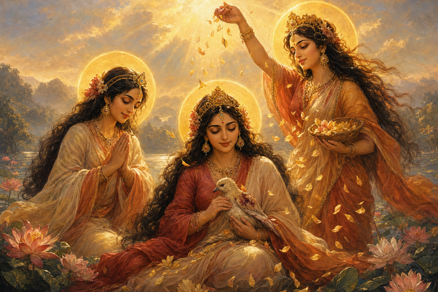 What is the difference between Daya (mercy), Karuna (compassion), and Kripa (grace)?