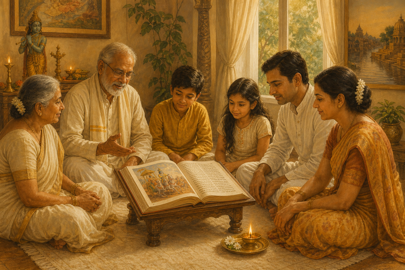Our family reads the Gita together every Saturday — is there a specific method?