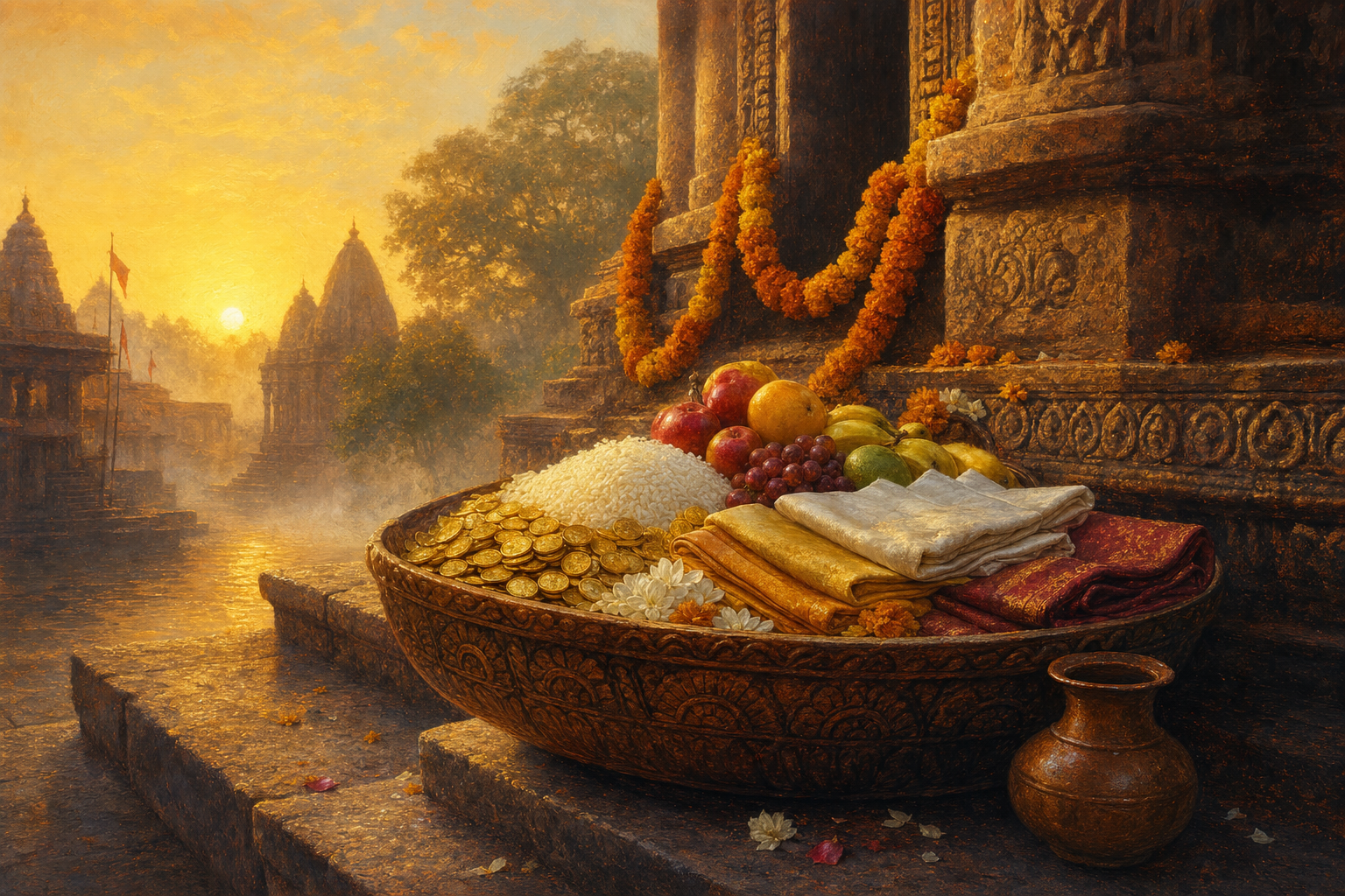 What kind of charity should a Bhagavad Dharmi give and how to serve society?