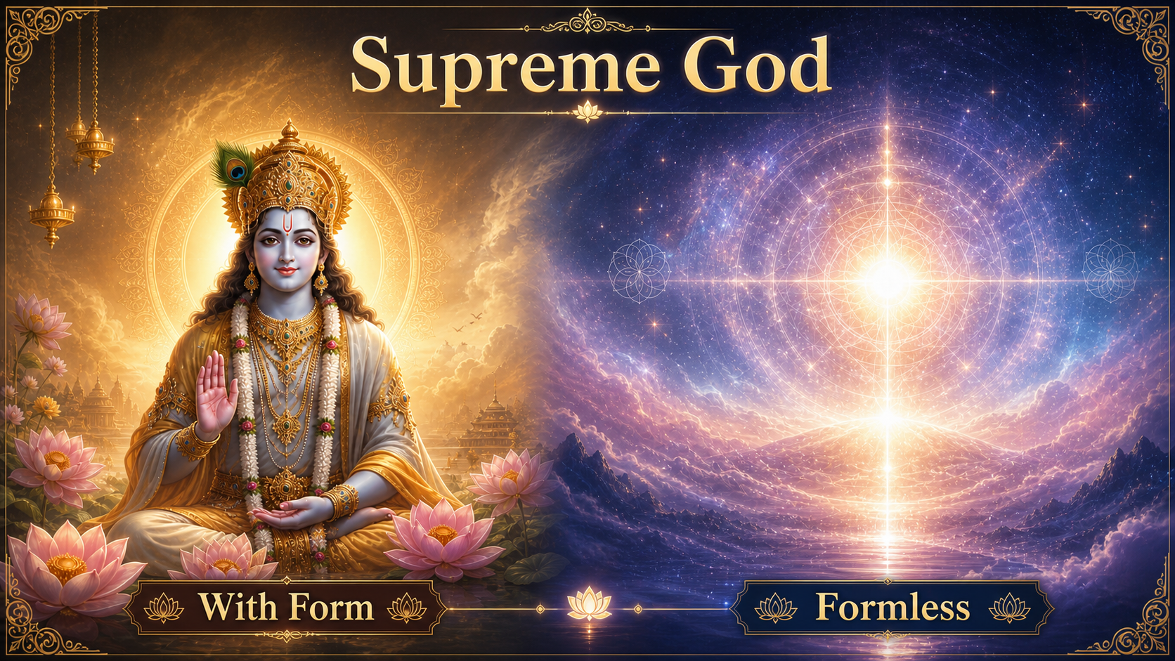 Is the Supreme God with form (sākāra), or formless (nirākāra), or both, or beyond both?