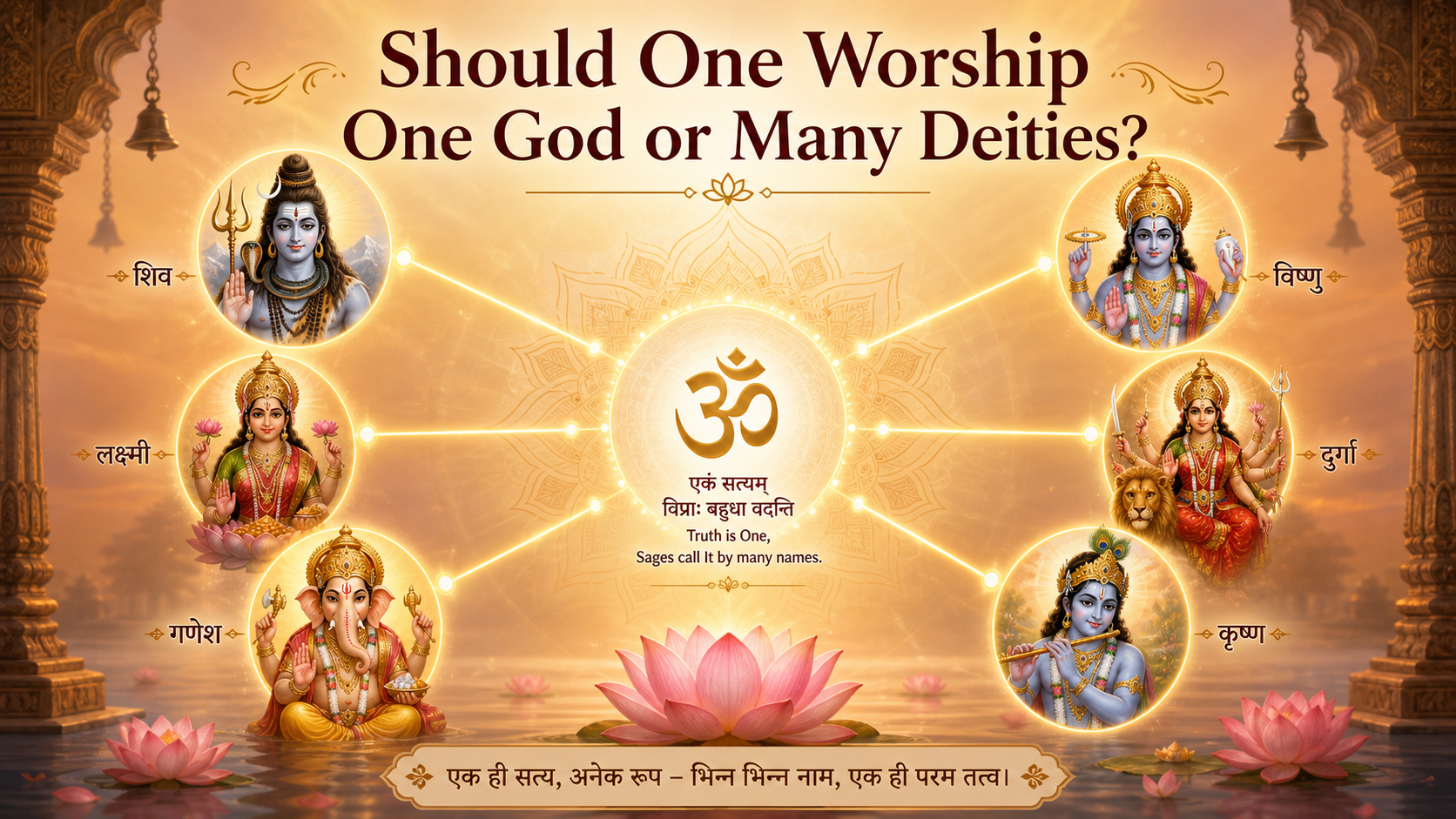 Should one worship One God or many deities?